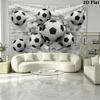 Soccer ball smashing through wall Pattern Home Decor Tapestry, Wall Hanging, Decorative RV Wall Cloth.ZGT0914462