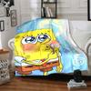 1Pc Spongebob Bubbles Blanket Soft Throw Blanket For Home Bedroom Bed Sofa Travel Office Solid Christmas Blanket