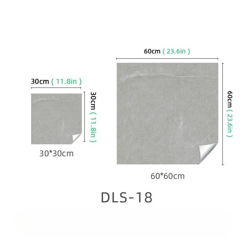 

Imitation Marble Sticker Living Room Bathroom Tile Wallpaper Non-Slip Waterproof Floor Sticker Self-Adhesive 30 * 30-Crystal film/wall recommendation