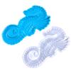 Wall Hanging Resin Moulds Seahorse Silicone Moulds Stereo Epoxy Resin Mould for DIY Craft Valentine's Home Decoration