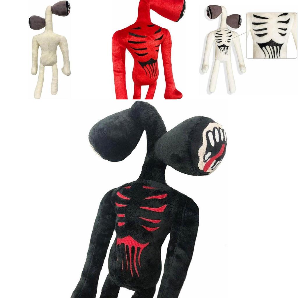 15.7 Inch Siren Head Plush Toy Soft Black And White Horror Stuffed Doll For Kids