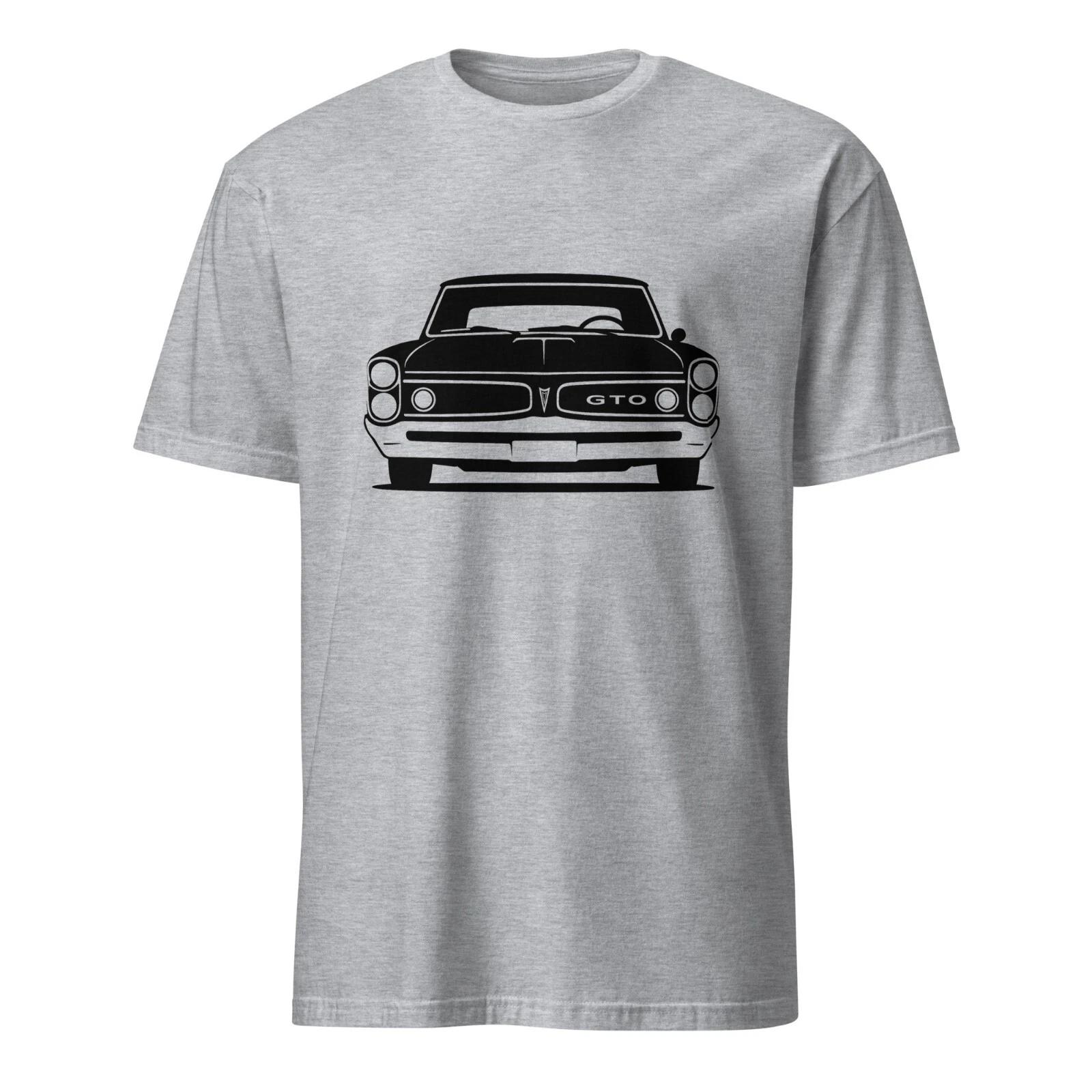 1966 GTO T-shirt Front View Classic Muscle Car Minimalist Line Art Graphic Tee L