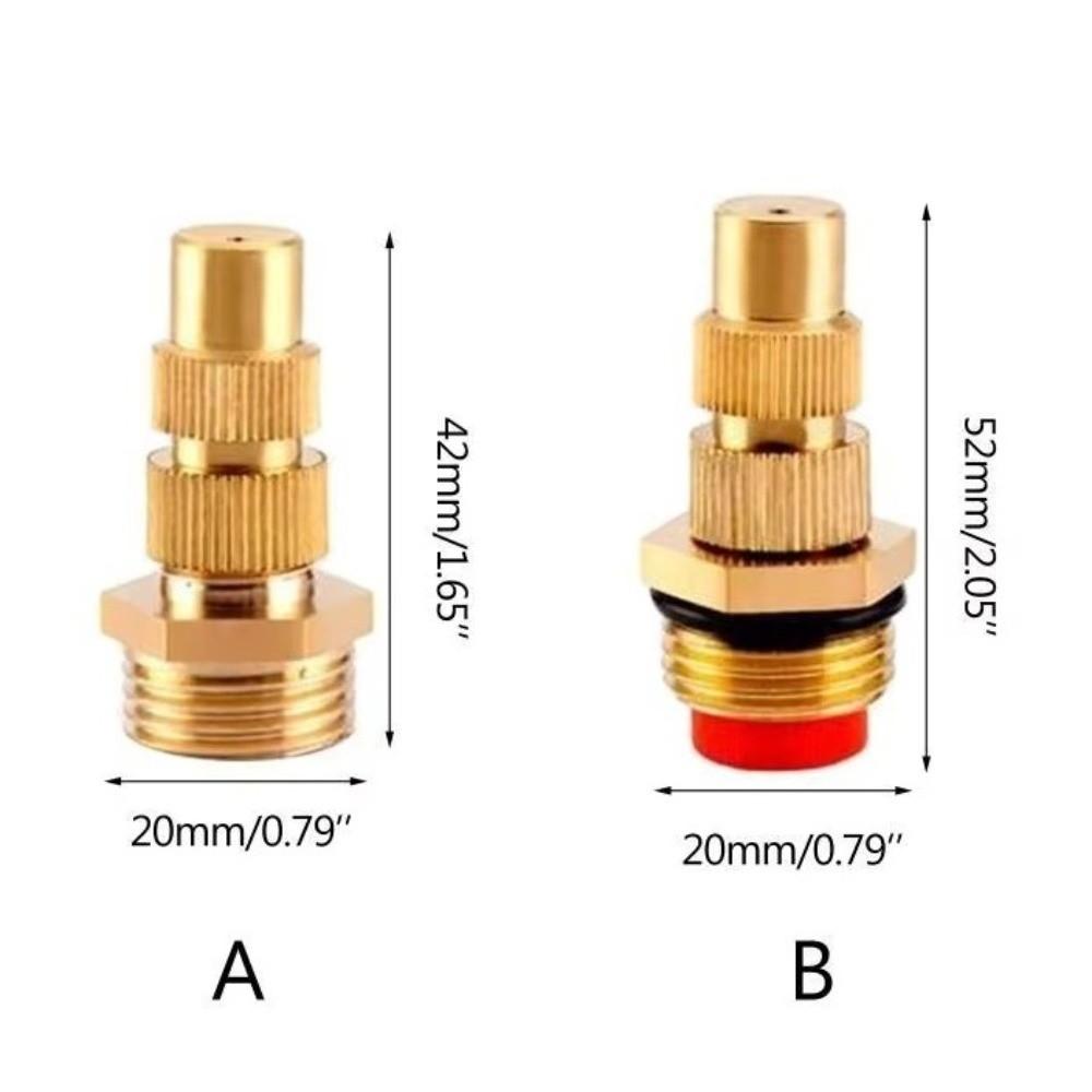 Adjustable Brass Nozzle Heavy Duty Adjustable Nozzle Twist Hose Nozzle  For Watering Gardens