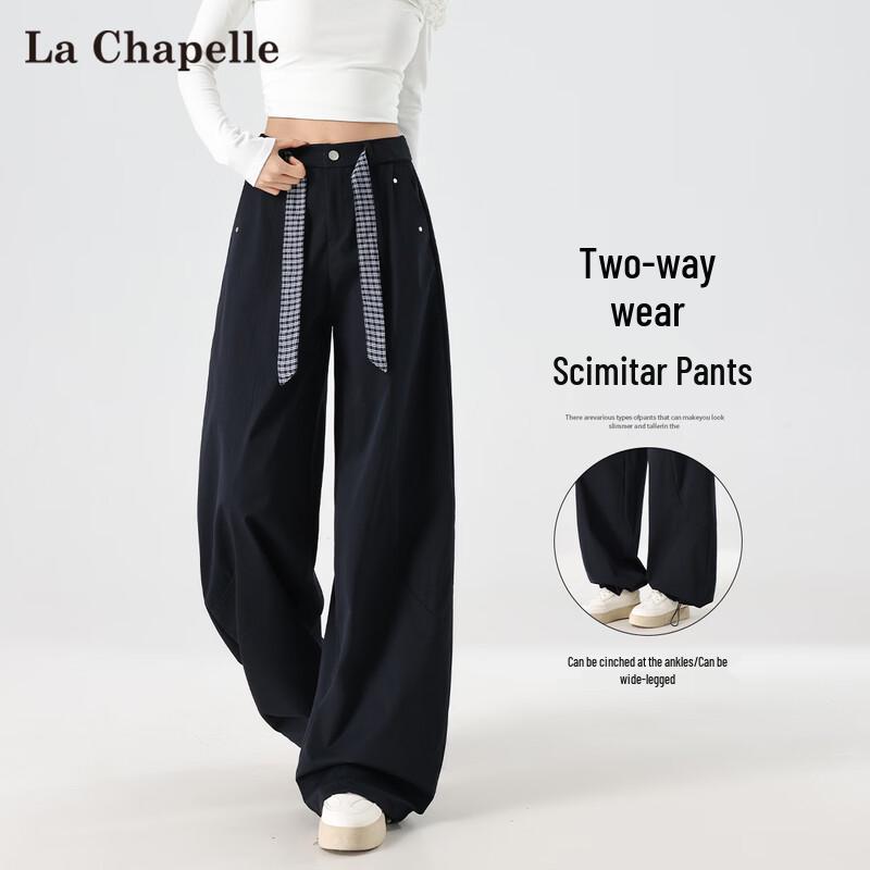 La Chapelle Women s Casual Convertible Wide-Leg Leisure Pants L