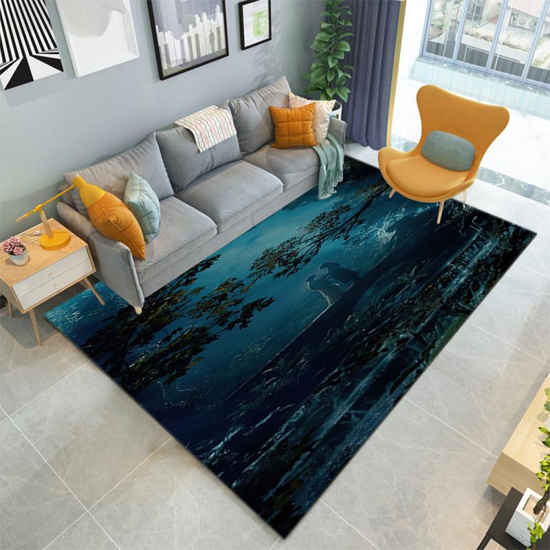 1PC Lord of the Rings Print Rug - home decoration Carpet For Living Room Bedroom Flooring Computer Chair Area Rug
