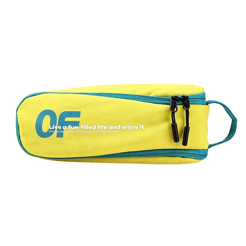 Macaron Color Pen Bag Nylon Stationery Organizer Portable Pencil Case Students