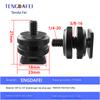1/4 Camera Hot Shoe Mount with 3/8 Cold Shoe Adapter, 5/8 Adapter Base & Tripod Head Extension Screw for Flash Stand Base