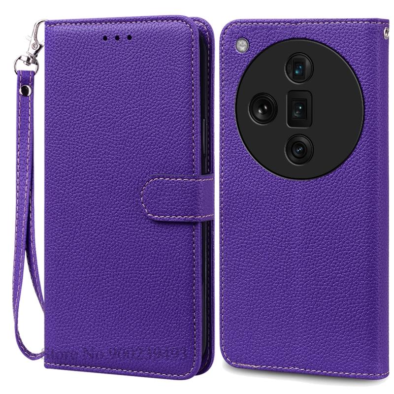 For OPPO Find X7 Case Leather Wallet Flip Case For OPPO Find X7 Ultra Case Soft Silicone Cover Coque Fundas Shell