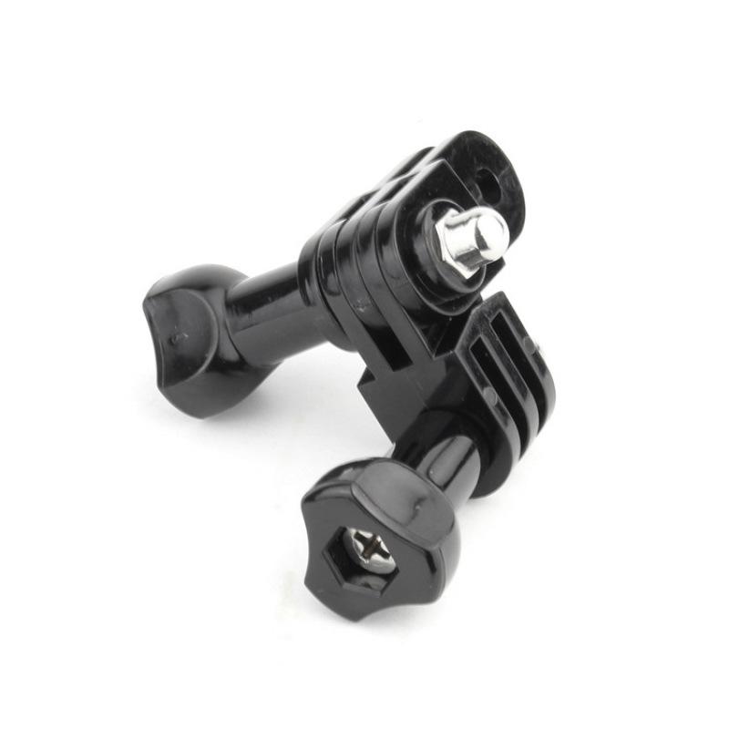 For GoPro Hero 7 6 5 4 Session 3+ 3 2 1 Camera Helmet Curved Extension Arm with Rotary Connection