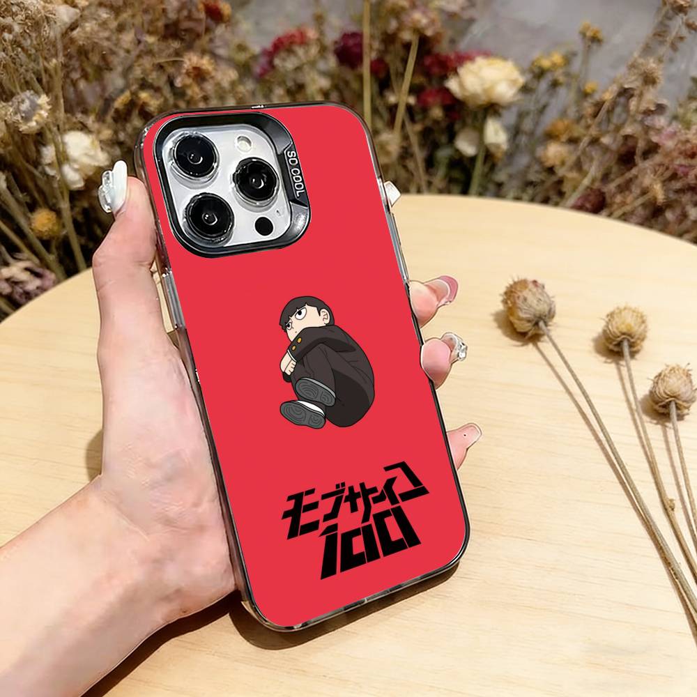 

Mob Psycho 100 Shigeo Kageyama Phone Case For iPhone 17,16,15,14,13,12,11 Plus,Pro Max,XS,Colorful Silver Phone case Funda Cover iPhone15Pro