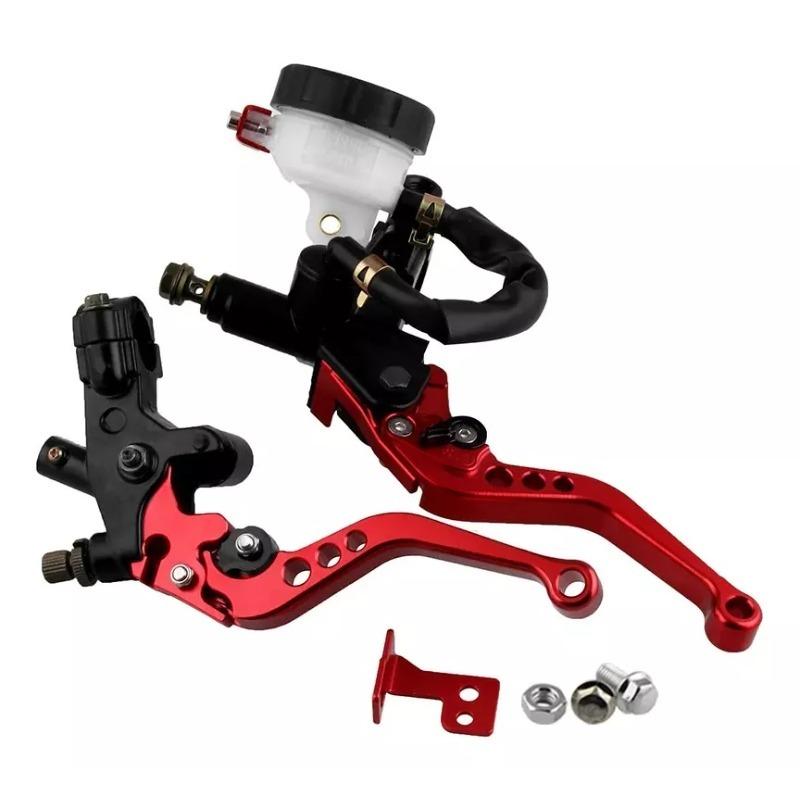 Universal CNC Motorcycle Adjustable Clutch Brake Master Cylinder Reservoir Levers Kit for Yamaha Kawasaki 7/8" 22mm Handlebar