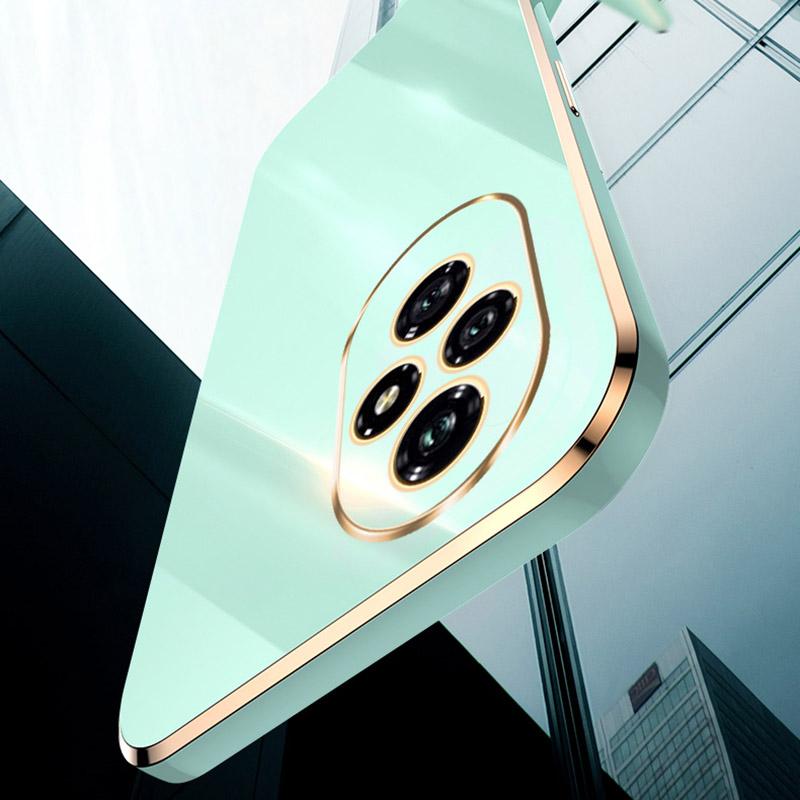 XINLI For Honor 200 5G TPU Case Phone Cover Electroplating Golden Edge