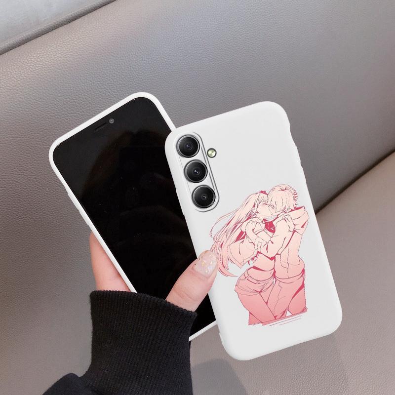 Husă Telefon pentru Cuplu Fete Pentru iPhone Samsung A55 S24 FE S25 M35 A16 Xiaomi Redmi Note 13 Pro 14C Huawei Honor Realme Antișoc Anti-Zgârieturi Husă Mată