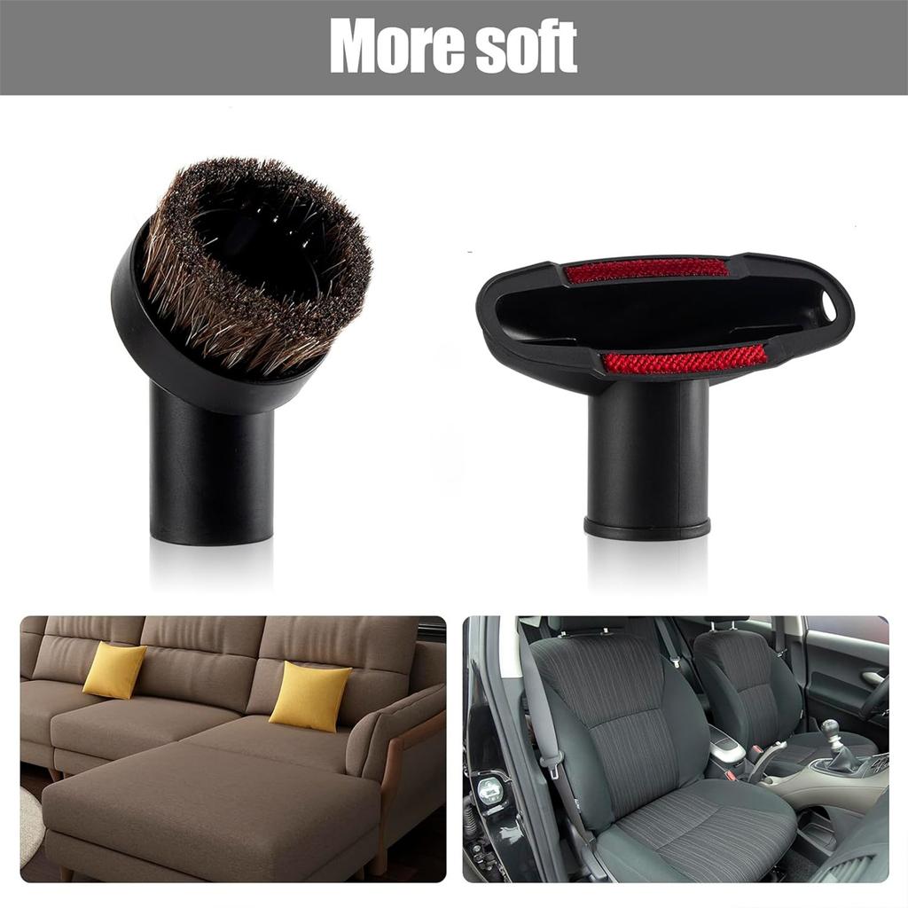 8 Pack Upholstery Nozzle Vacuum Cleaner Gaps Nozzle Vacuum Cleaner Accessories Kit Suitable for Various Cleaning Needs