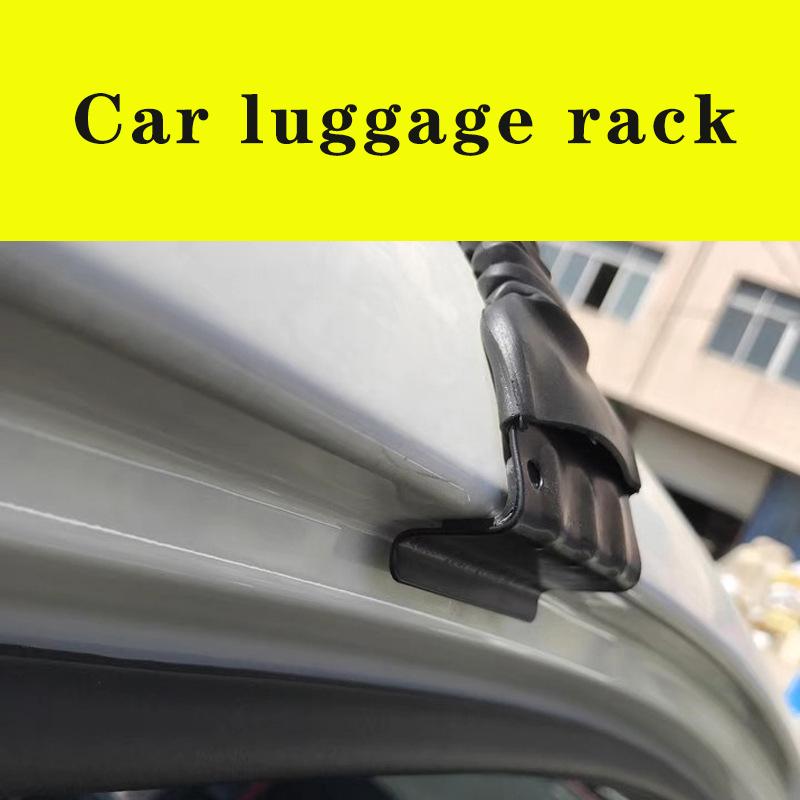 1 Pair Universal Vehicle Car Roof Mounting Rack Rail Bar Black Aluminum Luggage Carrier with Lock Top Car Rack Modification Part