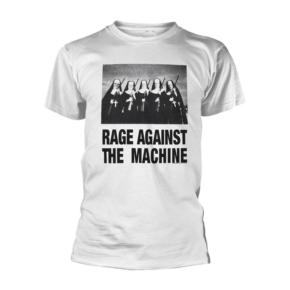 Men s Rage Against The Machine Nuns And Guns T-shirt XX-Large White XL