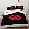 3PCS F1 Team Bedding Set Printed Duvet Cover Closure Includes 1 Duvet Cover & 2 Pillowcases for All Seasons Bedroom Decor