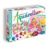AQUARELLUM Grand Format Watercolor Coloring Book Set Paint Set for Children and Adults Coloring Book and Authentic Japanese Product - - French-made