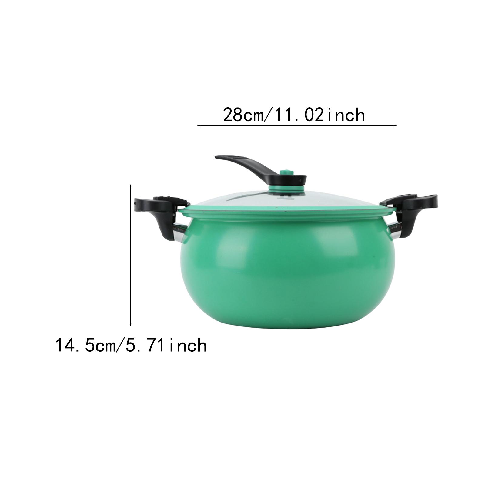 

Микро скороварка в форме тыквы Многофункциональная кастрюля с антипригарным покрытием Универсальная кастрюля для супа для газовой плиты зелёный