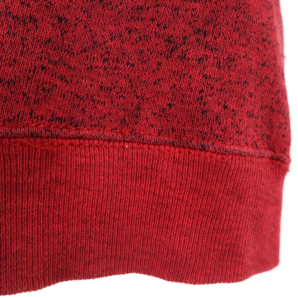 90s Old Long Sleeve Sweat Trainer Red Back Brushed Men's Used