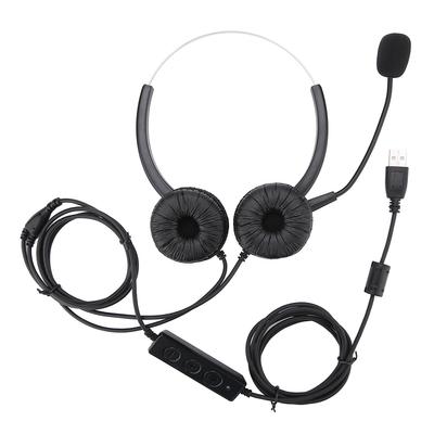 330-Grad-Drehung Call Center USB-Headset Stumm USB Call Center-Headset mit Mikrofon