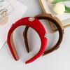 Velvet Headband For Women European And American  British Retro Hairpin Headband For Girls Home Leisure Headwear