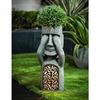 Vedi Senti Parla Male Statue dell'Isola di Pasqua da Giardino Scultura Creativa in Resina Decorazione da Esterno Vaso per la Casa Statua Decorazione Statuetta