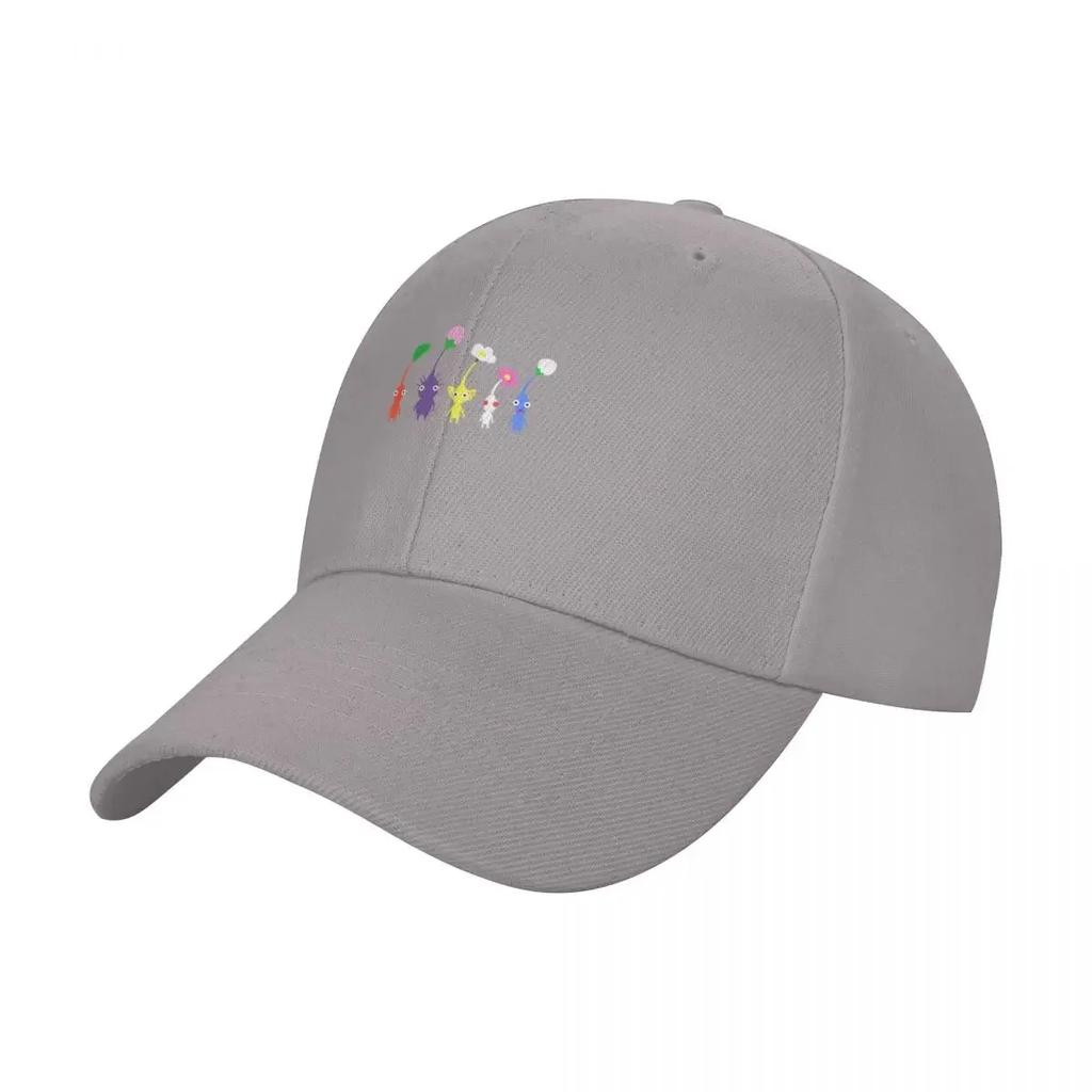 Cute Pikmin Pattern Classic Baseball Cap Funny Hats Cute Kids Hat Women Beach Fashion Mens