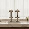 Commercial Drink Server Pedestal Stands Transparent Double-Head Juice Dispenser