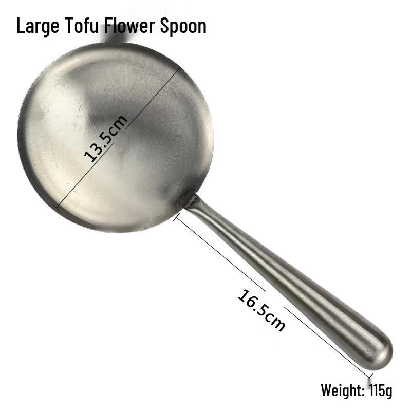 Drui en Large Stainless Steel Tofu Pudding Spoon