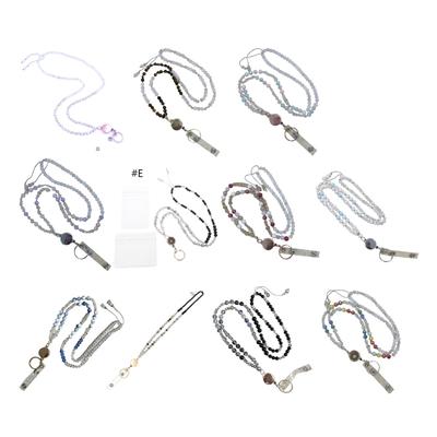Accessories Lanyards For Key And Badge Holder Natural Stone Beads Necklace Retractable Lanyard Eyeglass Holder Lanyard