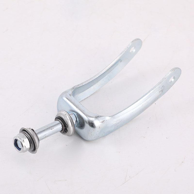 Metal Wheel Fork Wheelchair Front Fork Aluminium Alloy Simple Installation Sensitive Shock Absorption for 6/7in Wheelchair Tires