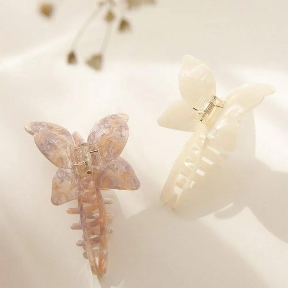 bydaisy Cellulose Oversized Updo Butterfly Hair Clip Bh075 beige