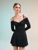 Sonyalebai Long Sleeve One-Piece Swimsuit_Black