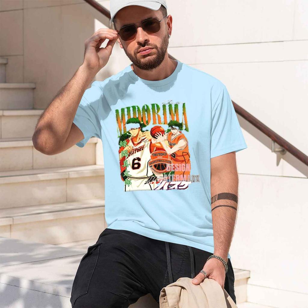 Anime Kurokos Basketball Tshirts d Mirima Vintage Washed Tshirt Retro Kagami Taiga Daiki Akashi T Shirt for Unisex New Model