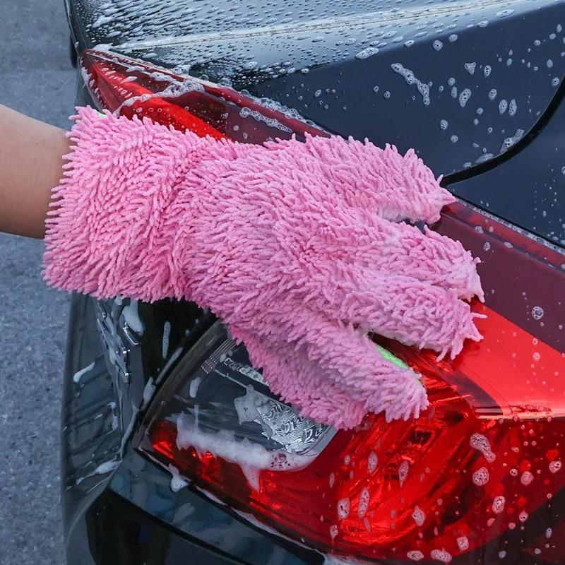 Car Wash Gloves Auto Care Glove Car Towel Accesories Washable Cleaning Mitt Glove Equipment Detailing Cloths Auto Accessories