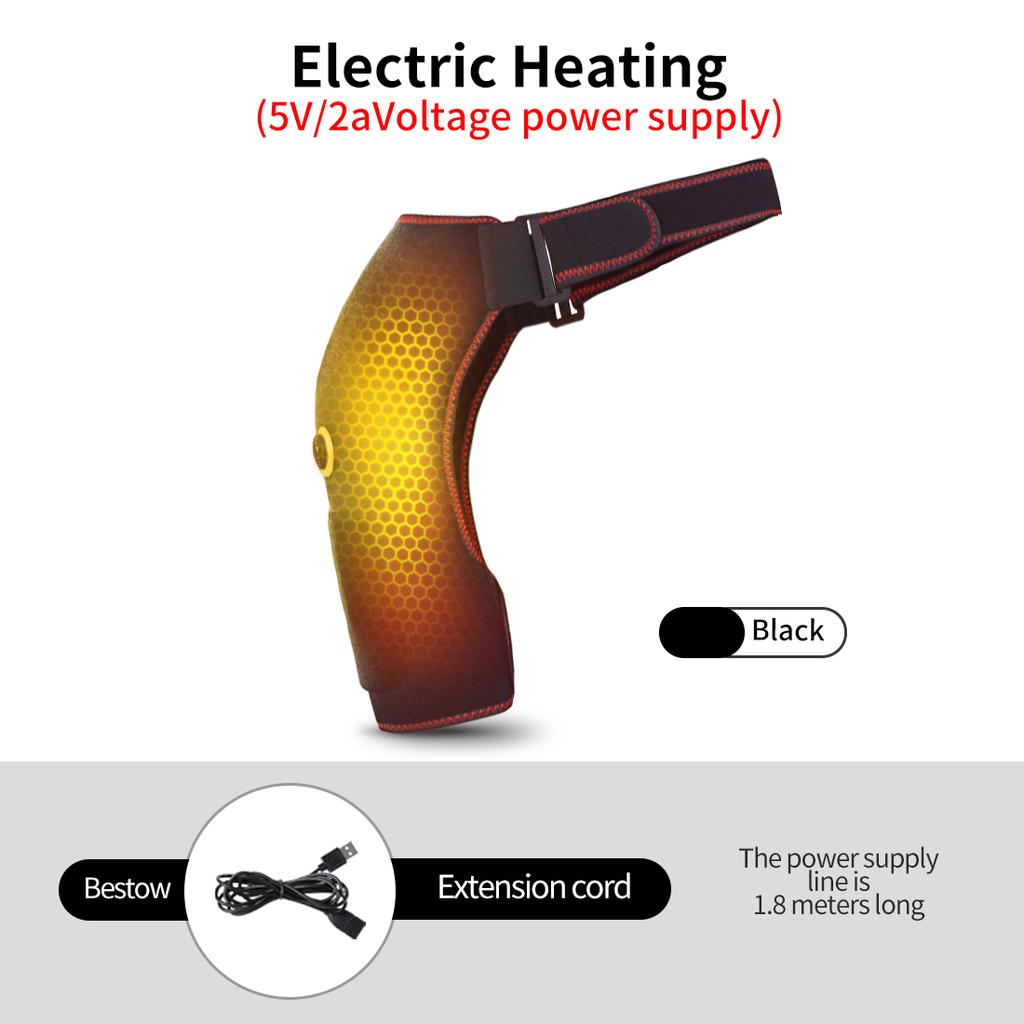 Durable And Safe Electric Shoulder Massager With Heating Pad Vibration Massage Support Belt Thermal Brace For Relaxation And Pain Relief