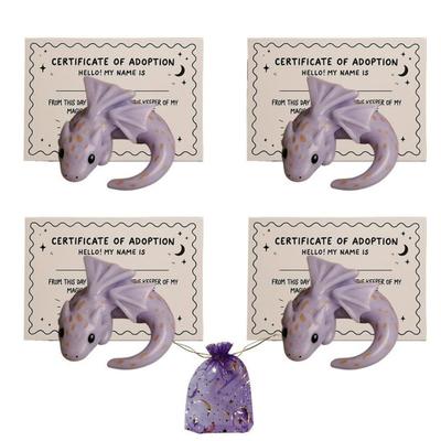 Dragón de Apoyo Emocional Hecho a Mano Mini Escultura de Dragón de Bolsillo para Alivio de la Ansiedad Estrés Confort Calmante Regalo Inspirador para Decoración de Estantería Escritorio