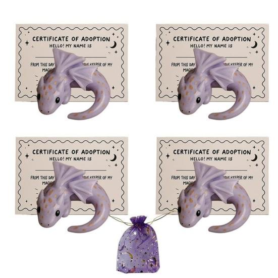 Emotional Support Dragon Handmade Mini Pocket Dragon Sculpture for Anxiety Relief Stress Comfort Calming Inspirational Gift for Bookshelf Desk Decor