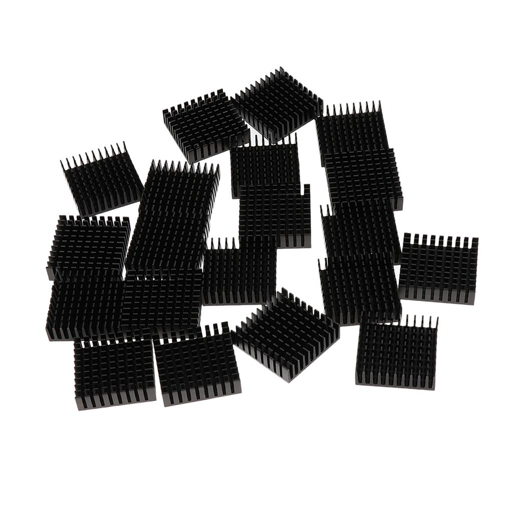 20 Pieces Of Aluminum Heatsink Cooling Fin Radiator 35*10*35mm For IC Led Chip 5W-10W
