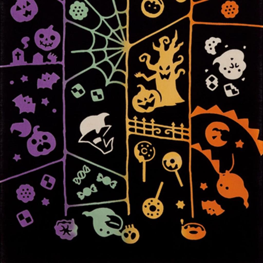 Miyamoto Towel Miyamoto Kenema Tenugui Hand Amida 35cm x 50198 (Miyamoto-towel) Co., Ltd. Towel, Halloween, Approx. 90cm,