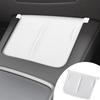 Car Center Console Wireless Charging Silicone Pad Mat Cover Fit for Tesla Model Y 3 2024    White