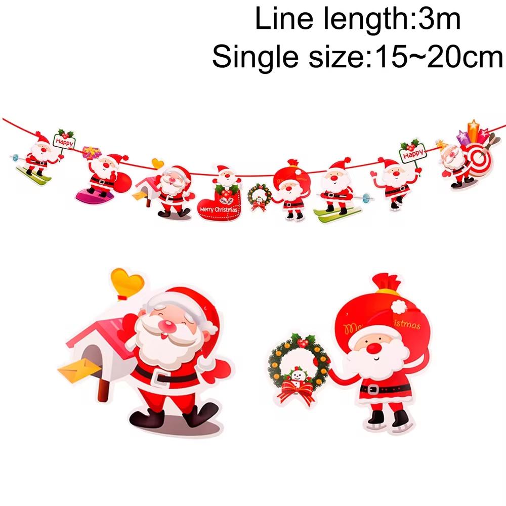 Christmas Banner Garland Merry Christmas Decorations For Home 2026 Christmas Ornaments Xmas Navidad Noel Gifts New Year 2026