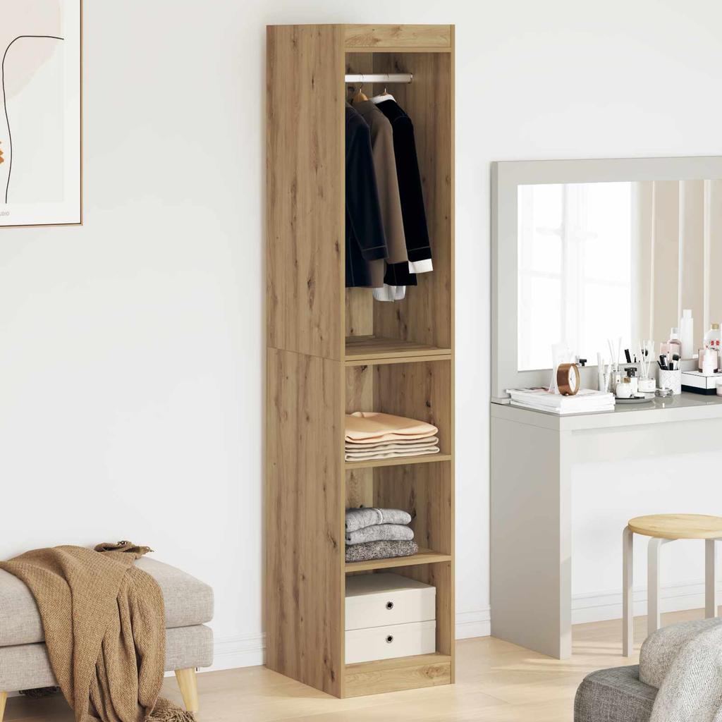 Kleiderschrank mit Regal Artisan Eiche 41 x 48 x 102 cm