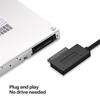 USB To Slimline SATA 13-pin Optical Drive Cable (SATA 7+6-pin) for Burning