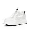 Spring and Autumn Four Seasons Women's Shoes New Wedge Heel Muffin Thick Sole Inner Height Increase Casual Shoes Small White Shoes Fleece