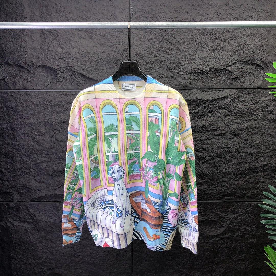 

Жаккардовый свитер унисекс с объемными буквами в европейском стиле - длинный рукав, круглый вырез Large