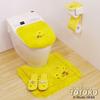 NEW My Neighbor Totoro Flower Bus Stop Regular Cleaning Toilet Seat Lid Cover Toilet Mat Slippers Paper Holder Cover 4 Piece Set &