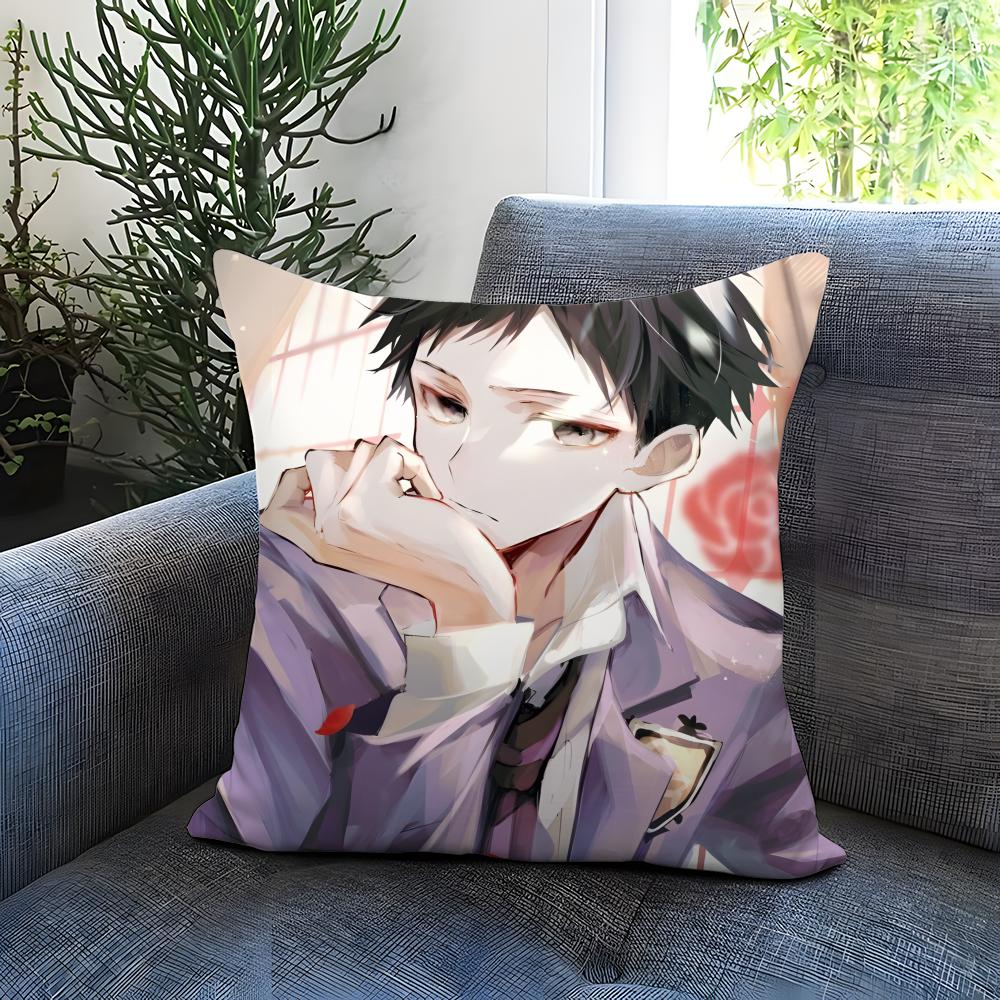 Anime Ouran High School Host Club Cushion Cover Comfortable Reversible Pillow Cover Ideal for Car Sofa Bedroom & Beyond