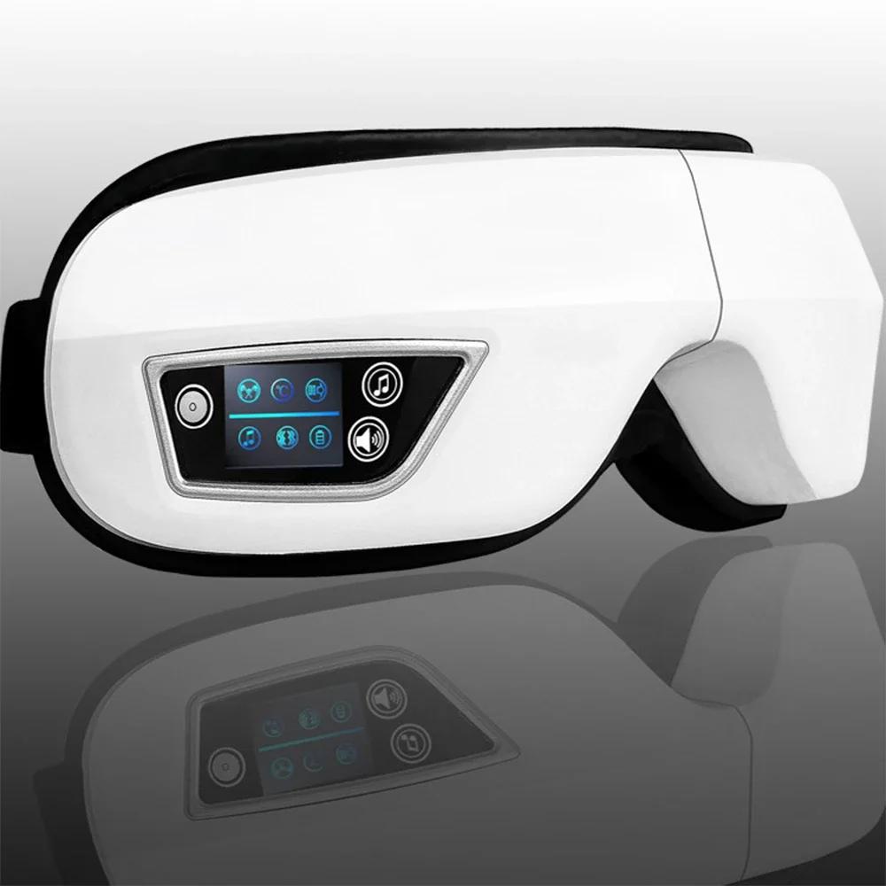Masajeador De Ojos Con Calor Y Música Bluetooth Smart Air Compression Eye Massager for Fatigue Relief Christmas Gift Sleep Mask